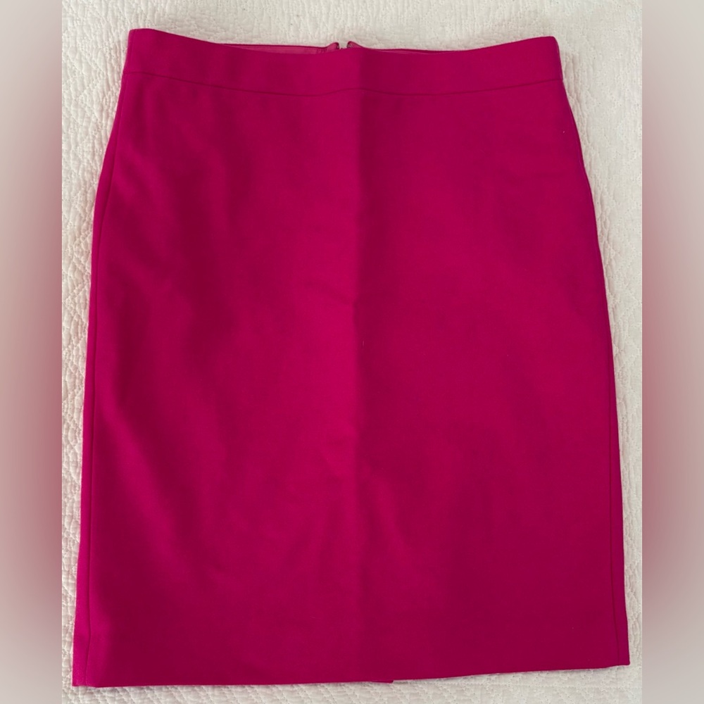J. Crew Vibrant Pink Pencil Skirt